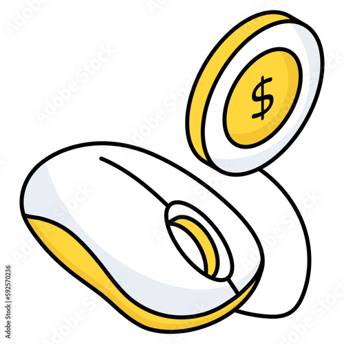 Unique design icon of ppc