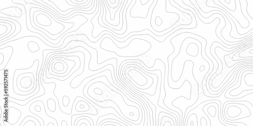 Topographic map. Geographic mountain relief. Abstract lines background. Contour maps. Vector illustration, Topo contour map on white background, Topographic contour lines vector map seamless pattern. © MdLothfor