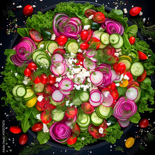 rich and colorful salad