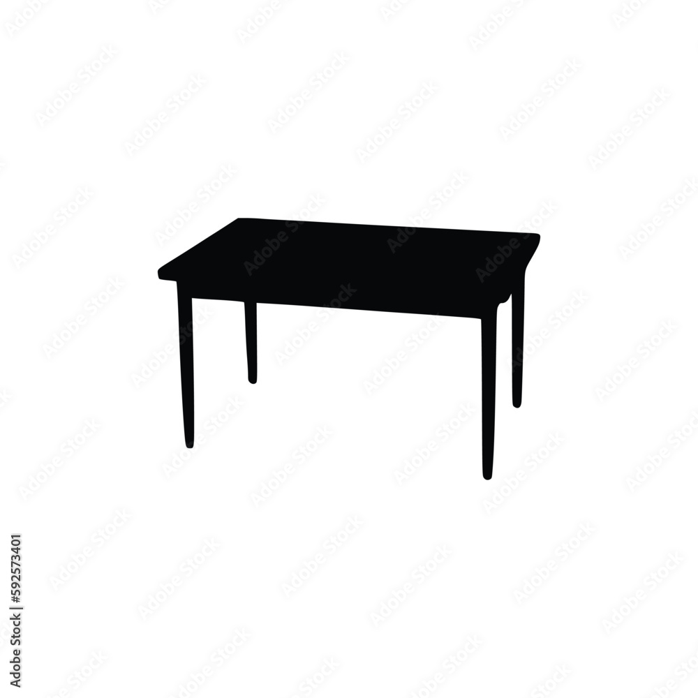 Nice Table silhouettes vector Design. Black illustration. Nice Table silhouettes vector Design. Black illustration.