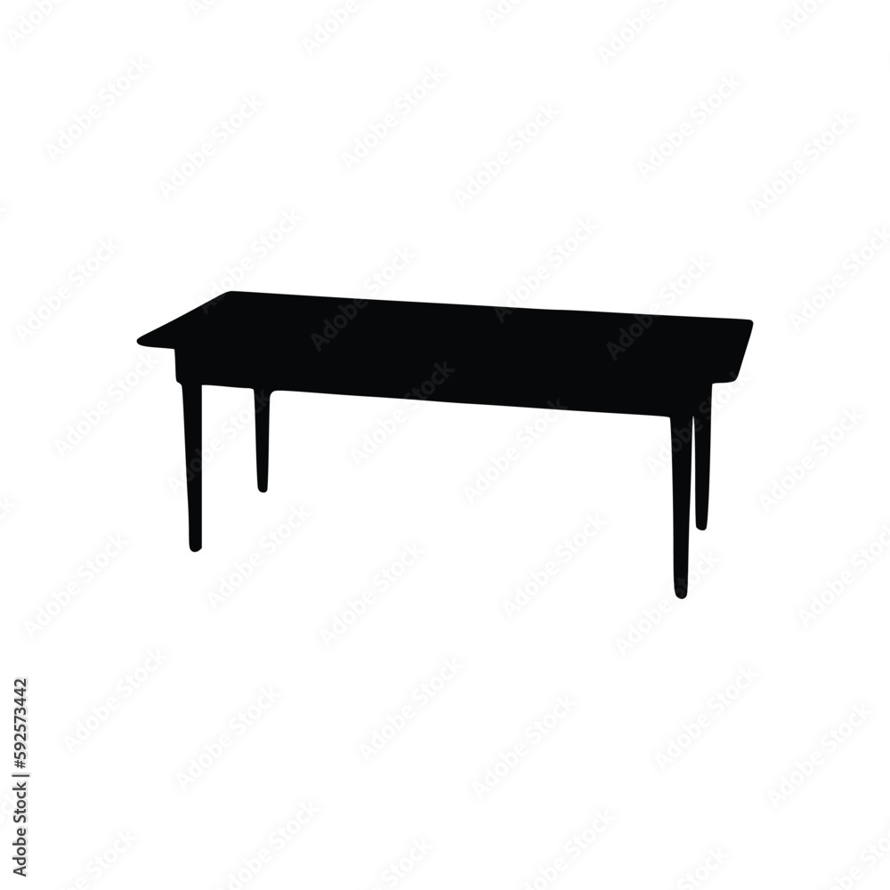 Nice Table silhouettes vector Design. Black illustration. Nice Table silhouettes vector Design. Black illustration.
