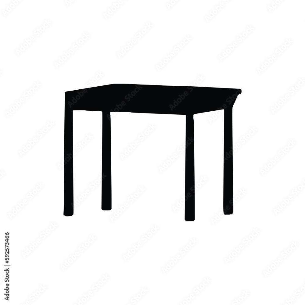 Nice Table silhouettes vector Design. Black illustration. Nice Table silhouettes vector Design. Black illustration.