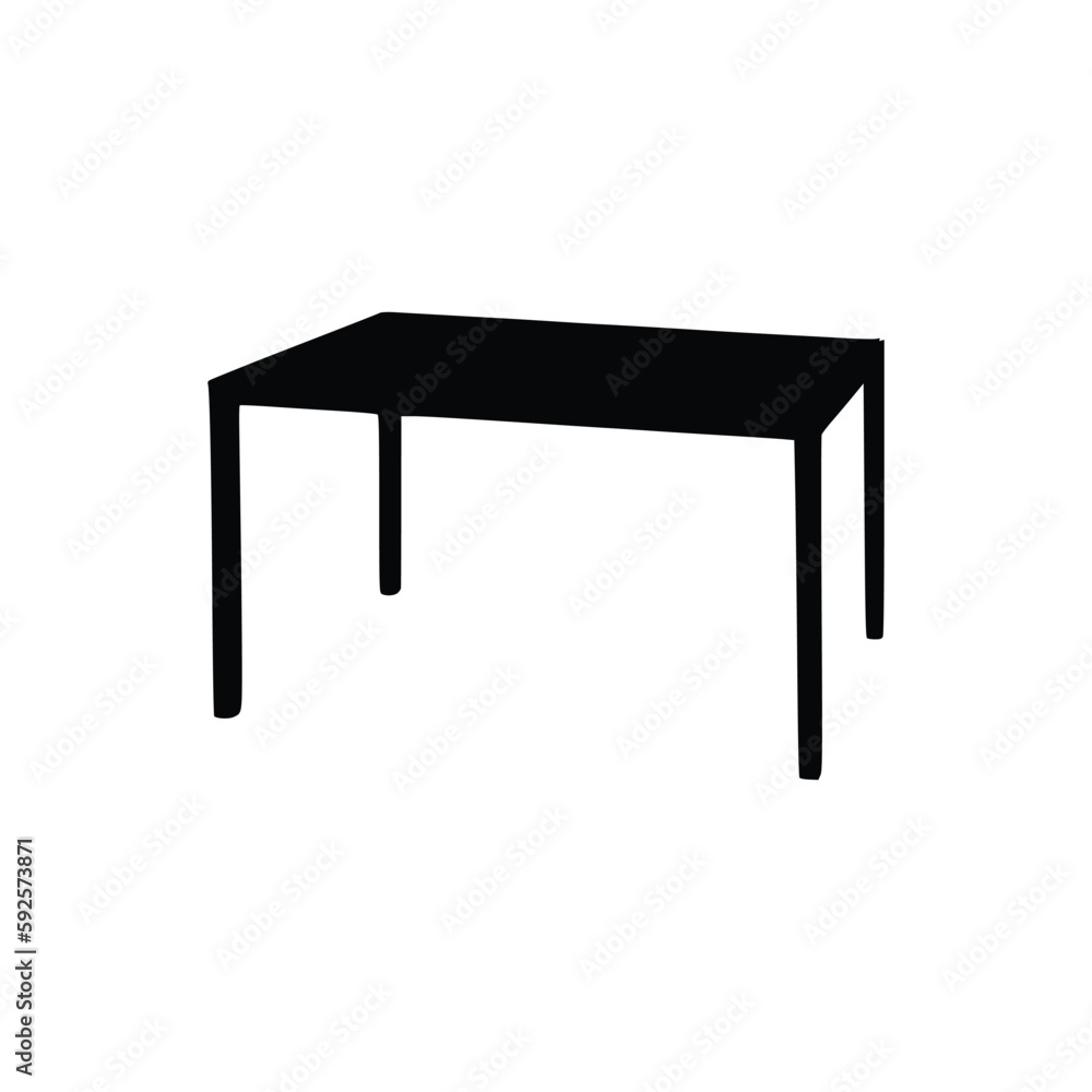 Nice Table silhouettes vector Design. Black illustration. Nice Table silhouettes vector Design. Black illustration.