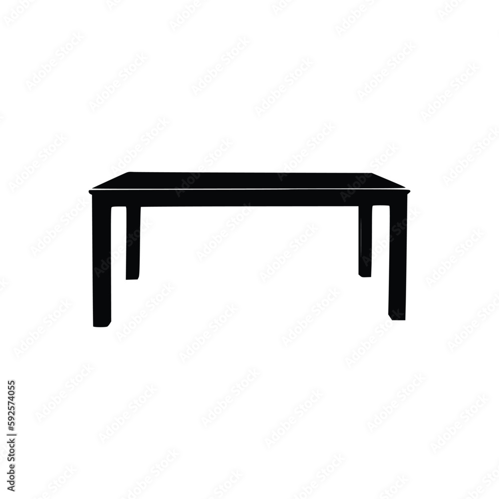 Nice Table silhouettes vector Design. Black illustration. Nice Table silhouettes vector Design. Black illustration.