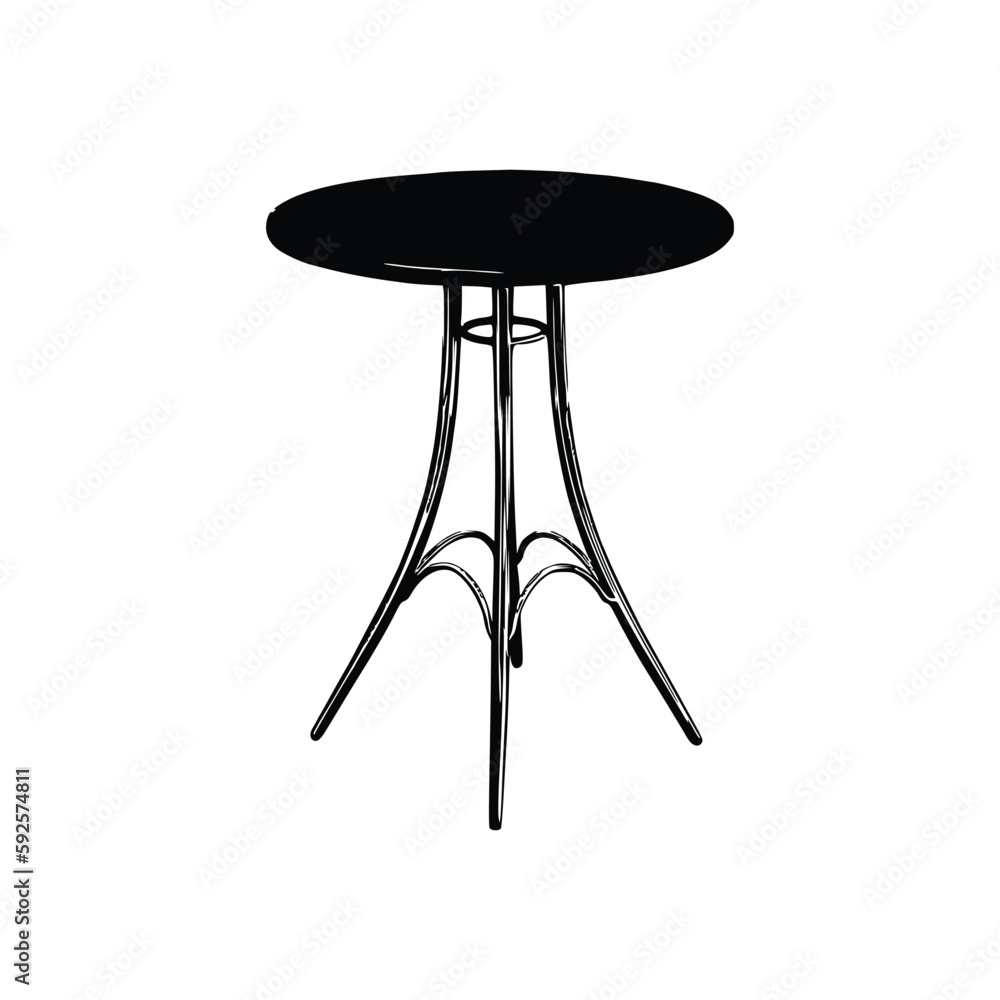 Nice Table silhouettes vector Design. Black illustration. Nice Table silhouettes vector Design. Black illustration.