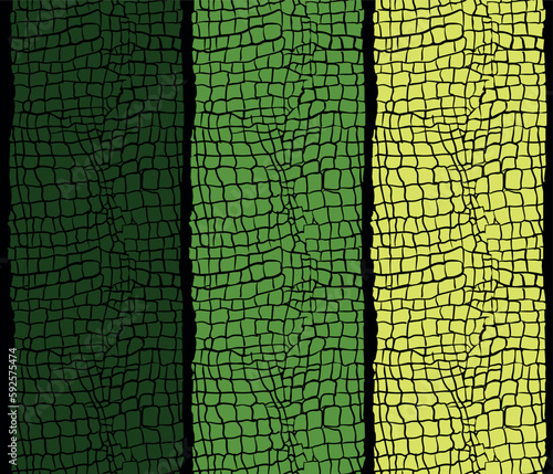Reptile skin. Animal print background. Seamless crocodile leather texture vertical
pattern.