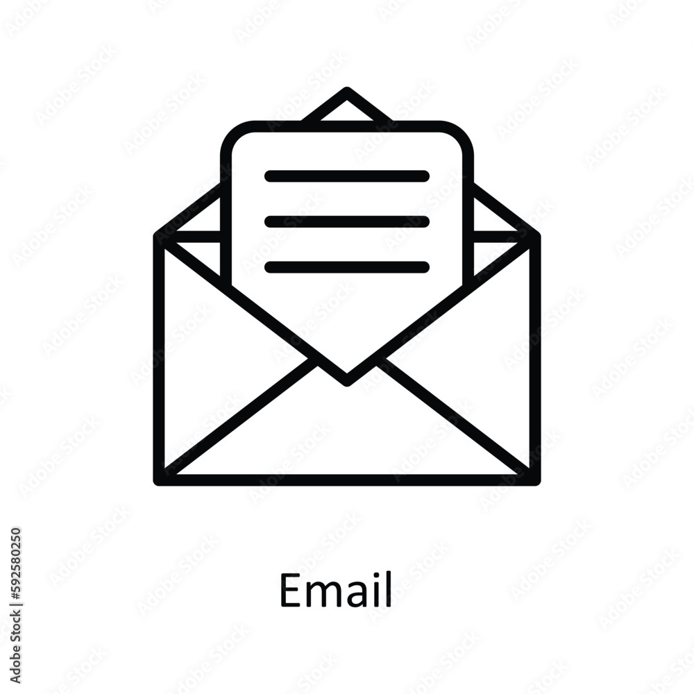 Email Vector outline Icons. Simple stock illustration stock Email Vector outline Icons. Simple stock illustration stock