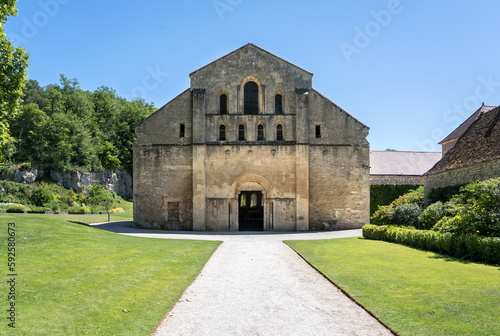 Obraz na płótnie Abbey of Fontenay in France w salonie