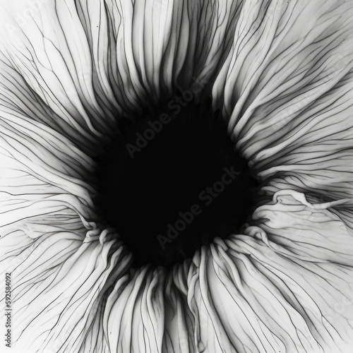 A Mesmerizing Close-Up Illustration of Intricate Iris Patterns. Gen AI