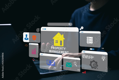 Property management. Operation control maintenance and oversight of real estate and physical property.