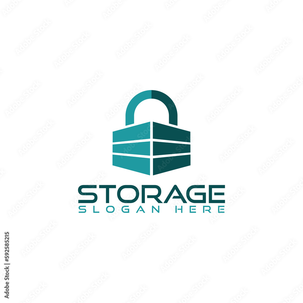 Storage logo icon isolated on transparent background