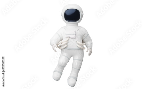 White space man  3d character  3d rendering.