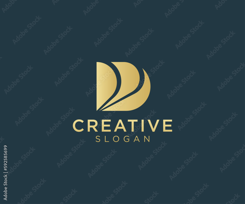 Luxury and elegant Letter D logo design for various types of businesses