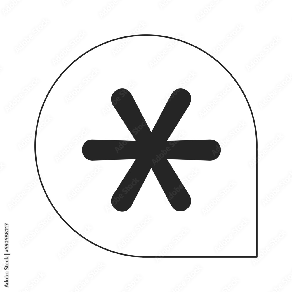 Rounded label with medical star flat line black white vector icon. Emergency service. Editable cartoon style element. Simple isolated outline spot illustration for web graphic design and animation Rounded label with medical star flat line black white vector icon. Emergency service. Editable cartoon style element. Simple isolated outline spot illustration for web graphic design and animation