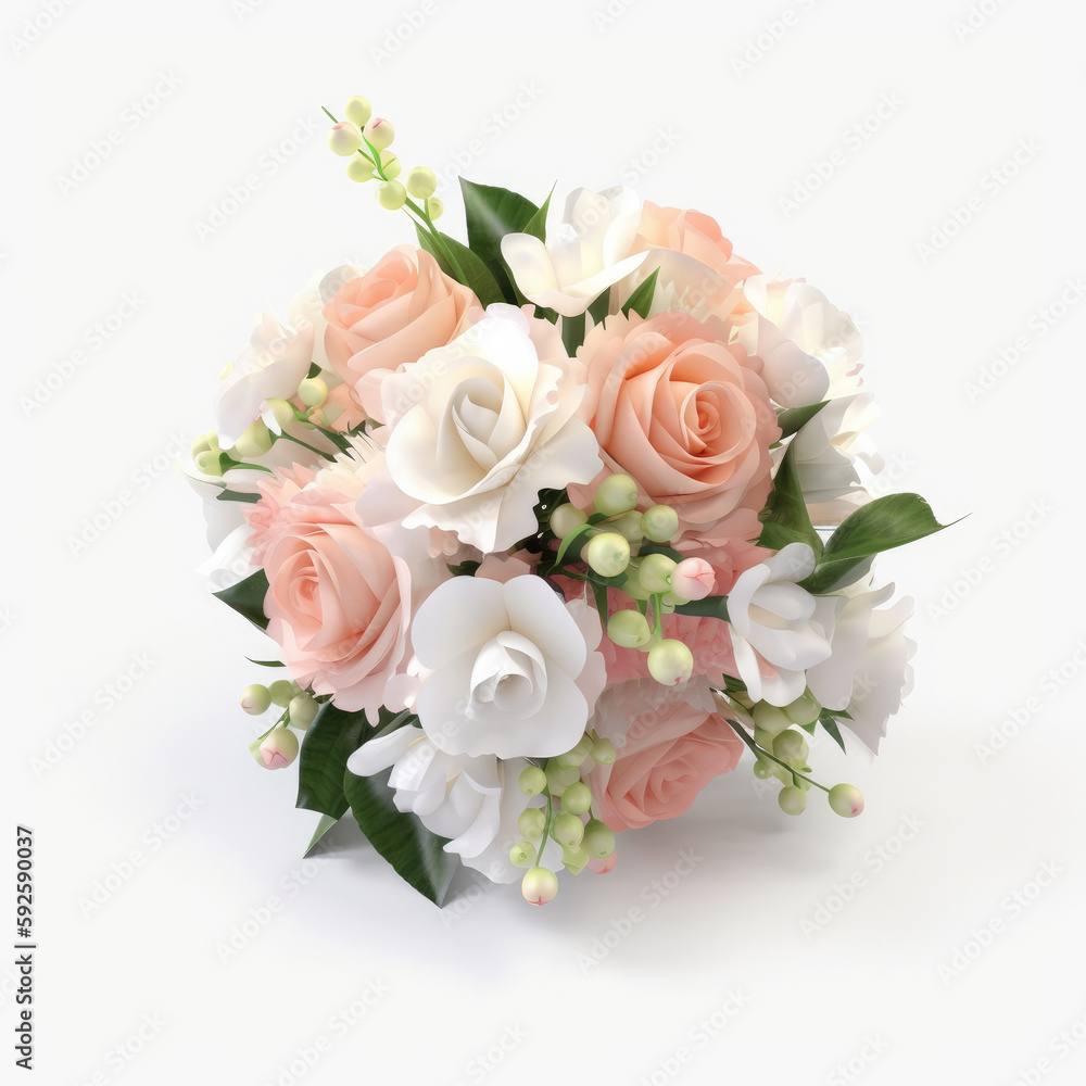 bouquet, wedding, white background, rose, flower, flowers, roses, bride, love, bridal, beauty, floral, 