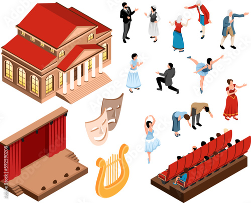 Theater Isometric Set