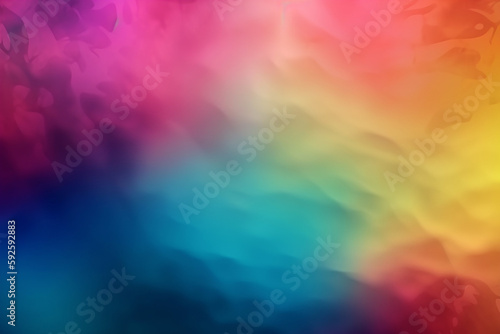 Colorful abstract wavy background with gradient. Generative AI