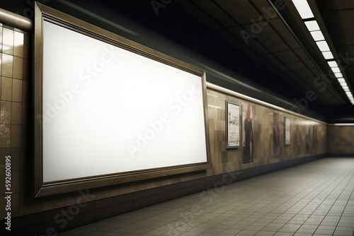 blank billboard for outdoor advertising poster