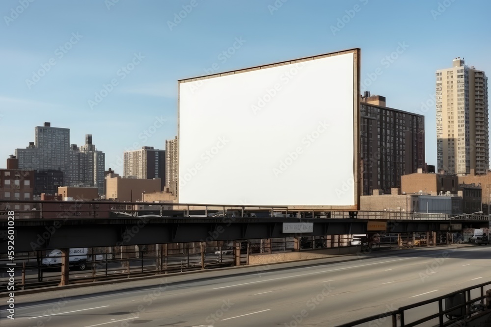 blank billboard for outdoor advertising poster 