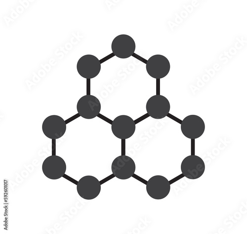 Molecule icon. Chemistry formula icon. Molecular structure icon.