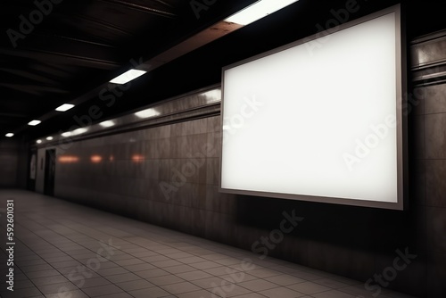 blank billboard for outdoor advertising poster 