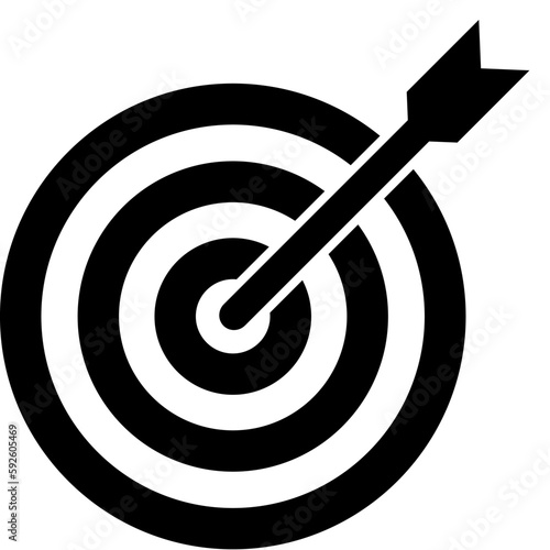 Target with arrow