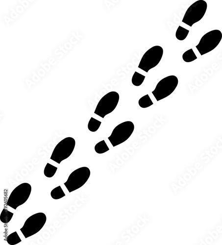 Human footprints icon