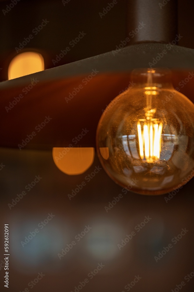 Closeup of a bulb on a blurry background Closeup of a bulb on a blurry background
