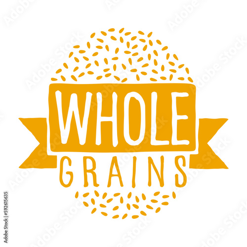 Whole Grains doodle badge