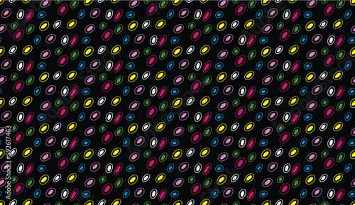 Geometric ethnic pattern seamless flower color oriental.
seamless pattern.Design for fabric,curtain,black background, carpet, shawl,clothing,wrapping, Batik,fabric,handkerchief,Vector illustration.