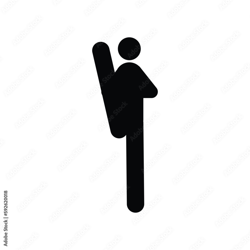 icon of man doing taekwondo kick icon of man doing taekwondo kick