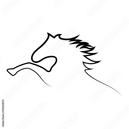 horse icon vector
