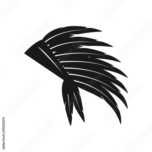 American Native Chief Head Indian Logo