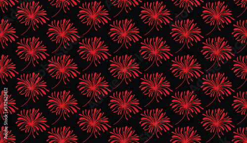 Geometric ethnic pattern seamless flower color oriental.
seamless pattern.Design for fabric,curtain,black background, carpet, shawl,clothing,wrapping, Batik,fabric,handkerchief,Vector illustration.