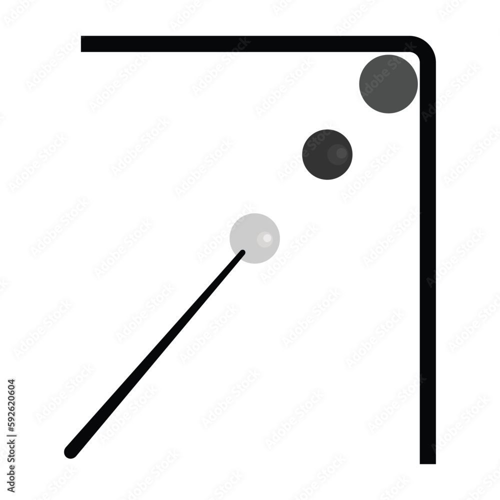 Billiard icon vector Billiard icon vector