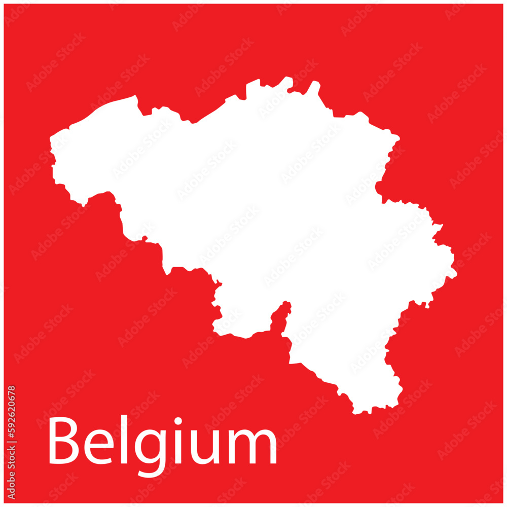 Obraz premium belgium map icon vector