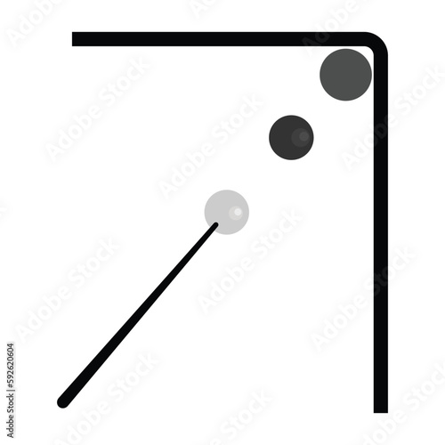 Billiard icon vector