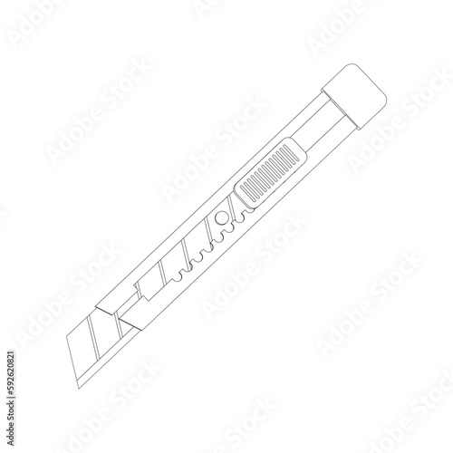 cutter knife - stationery icon