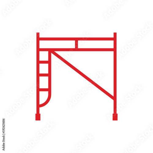 scaffolding icon vector