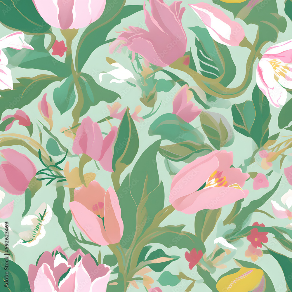 seamless floral pattern,floral seamles, floral spring pattern, floral spring shades, perfect for products. Made by Generative Art, AI. seamless floral pattern,floral seamles, floral spring pattern, floral spring shades, perfect for products. Made by Generative Art, AI.