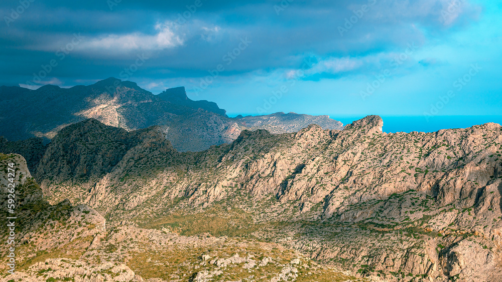 Serra de Tramuntana mountains on Mallorca.