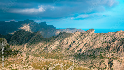 Obraz na płótnie Serra de Tramuntana mountains on Mallorca. w salonie