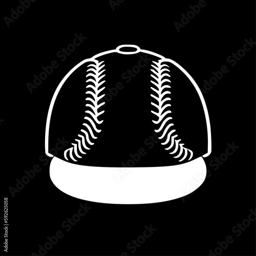 Baseball | Black and White Vector illustration