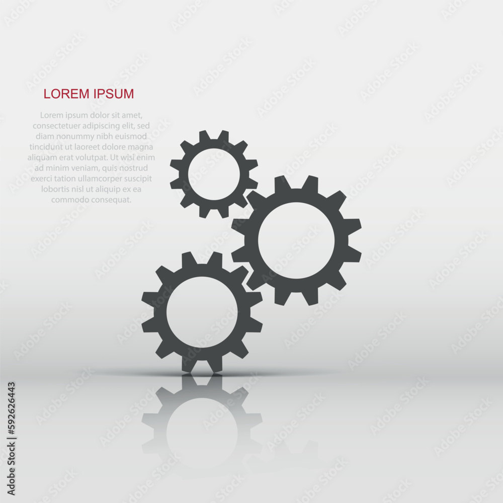 Gear icon in comic style. Gearwheel illustration pictogram. Cogwheel business concept. Gear icon in comic style. Gearwheel illustration pictogram. Cogwheel business concept.