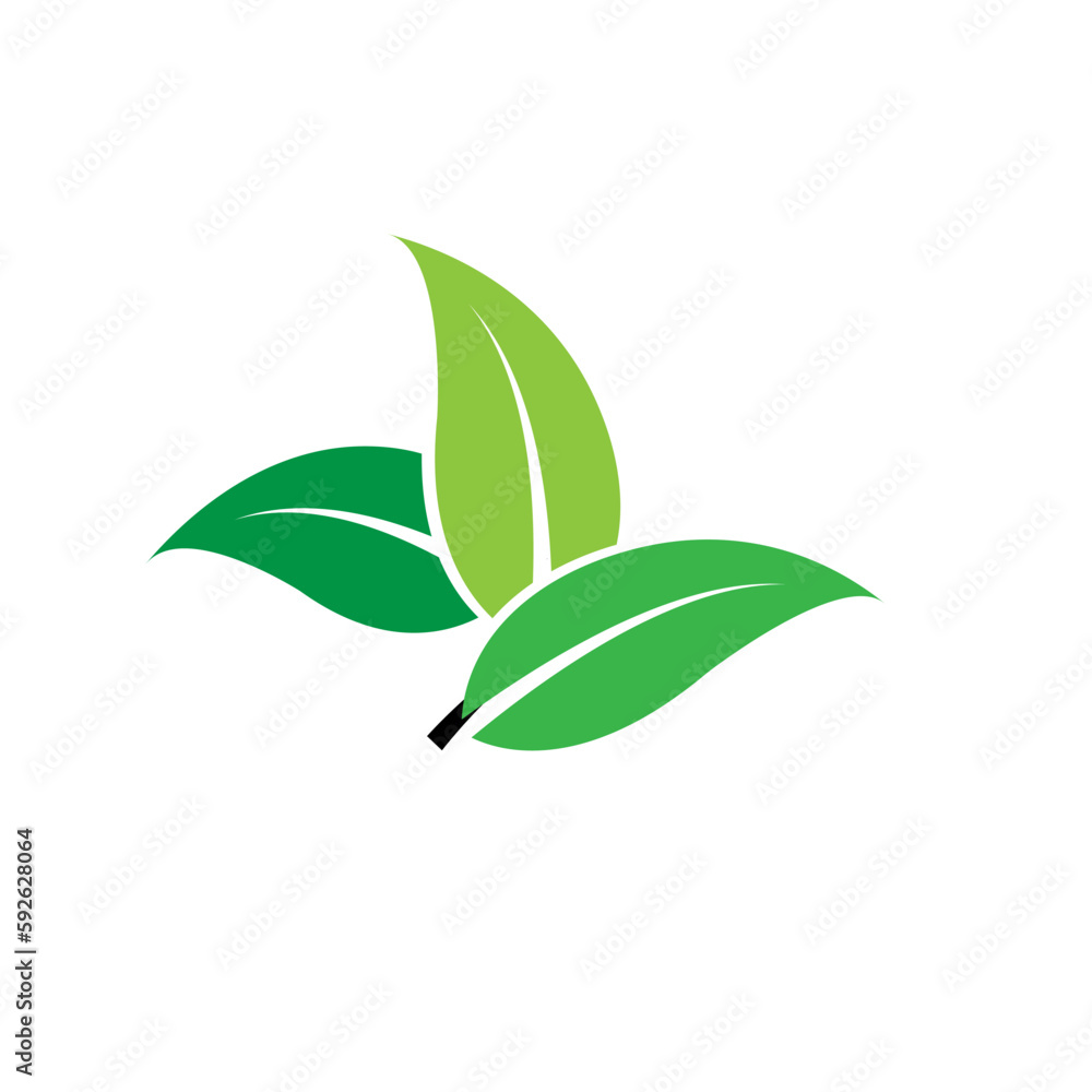 Naklejka premium LEAF icon design template vector