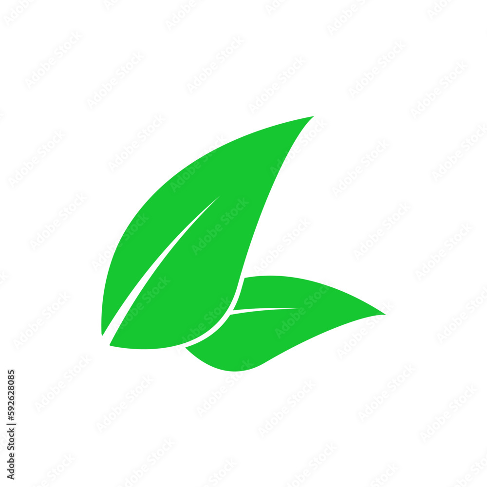 LEAF icon design template vector LEAF icon design template vector