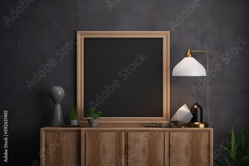 Wallpaper Mural blank frame in room Torontodigital.ca