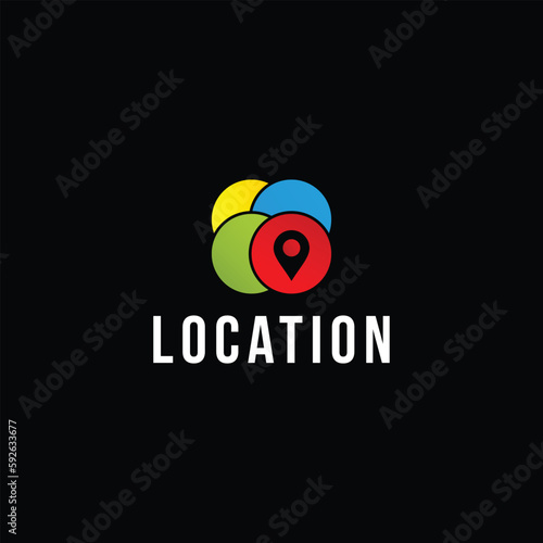 Free Download location icon logo design template illustration - GFXLoad