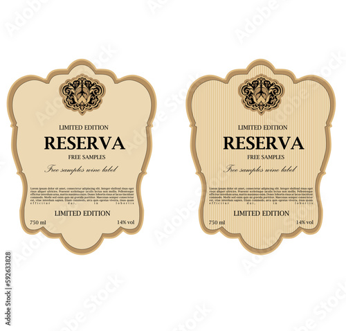 WINE LABEL COLLECTION DECORATIVE STICKER