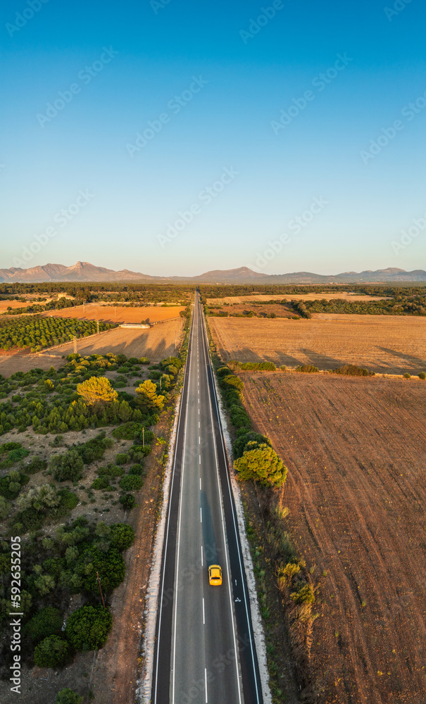 Road on Mallorca looks like somewhere in Arizona.